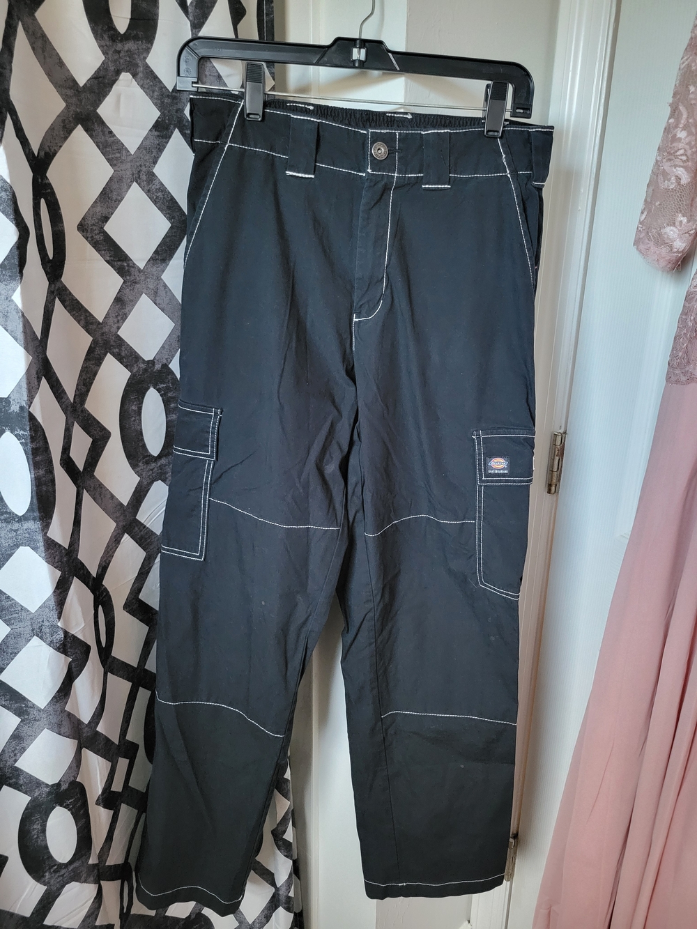 Dickies Men’s Black Cargo Skateboard Pants - Classic Utility Style